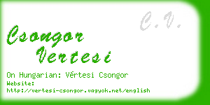 csongor vertesi business card